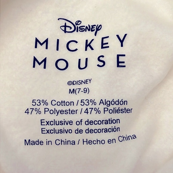 MICKEY MOUSE Sweatshirt HOODIE * Iconic * Juniors size M (7-9) * Can be UNISEX - Picture 3 of 6
